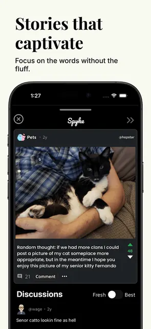 Spyke - Community Discussions screenshot 2