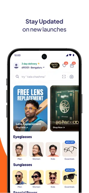 Lenskart : Eyeglasses & More screenshot 1