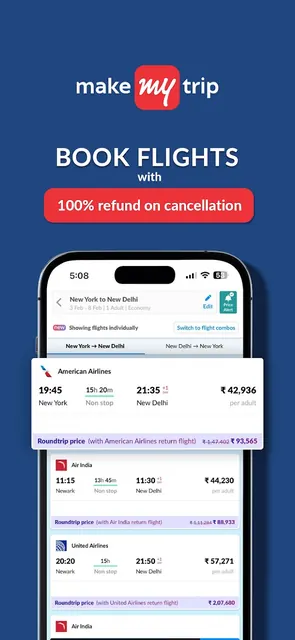 MakeMyTrip - Flights & Hotels screenshot 5