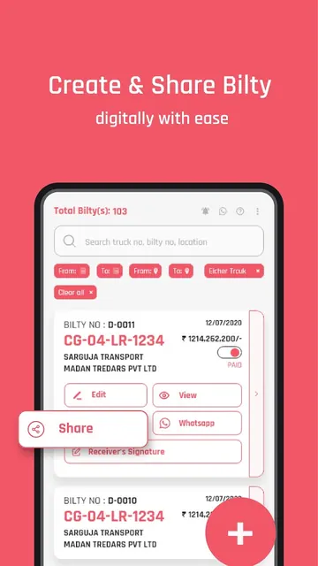 Roadwe : Create Online Bilty screenshot 3