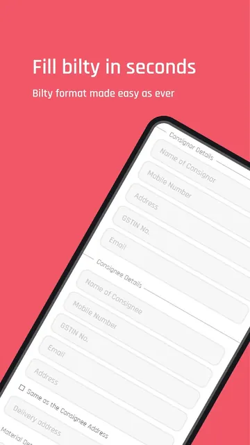 Roadwe : Create Online Bilty screenshot 4
