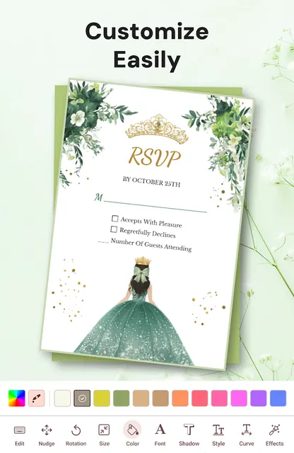 Invitation Maker & RSVP Cards screenshot 2