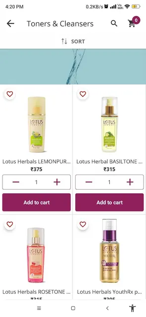 Lotus Herbals:Beauty Shopping screenshot 3