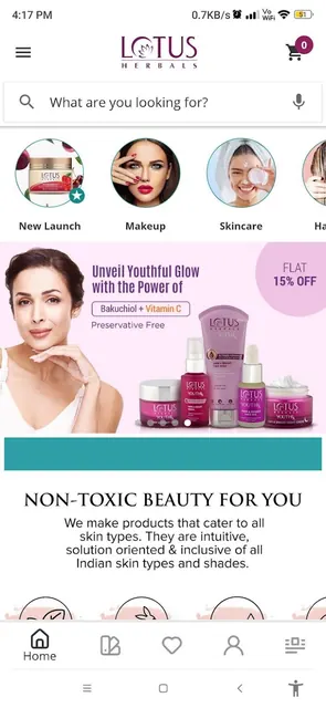 Lotus Herbals:Beauty Shopping screenshot 1