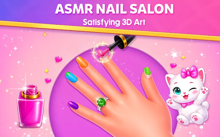 Nail Salon Makeover Girl Games screenshot 1