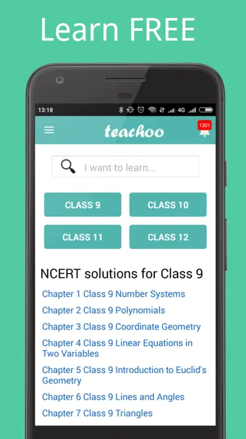 Teachoo - Maths Class 6 to 12 screenshot 1