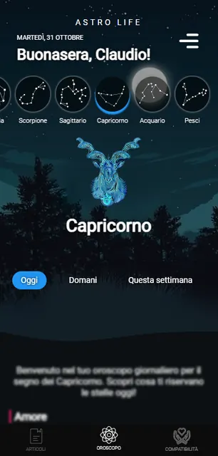 Astro Life - Il tuo oroscopo screenshot 1