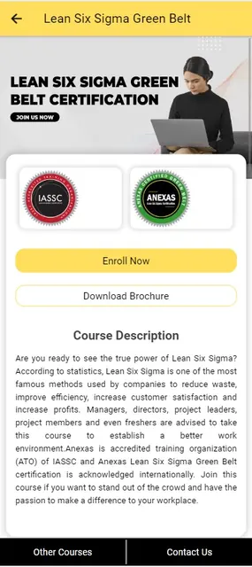 Anexas Certification screenshot 3