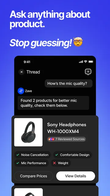Zave: AI Shopping Assistant screenshot 2
