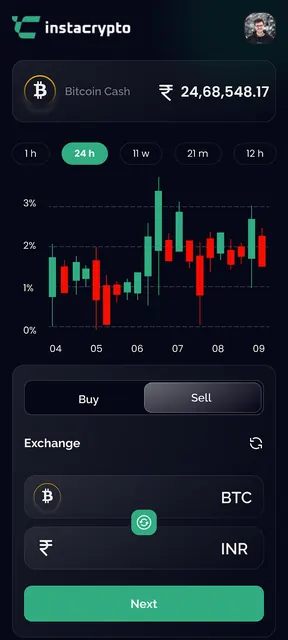 Insta Crypto Buy Sell Bitcoin screenshot 2