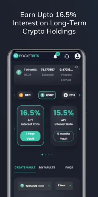 PocketBits: Buy BTC & Crypto screenshot 3