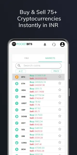 PocketBits: Buy BTC & Crypto screenshot 2