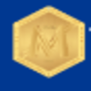 The Golden M Coin logo