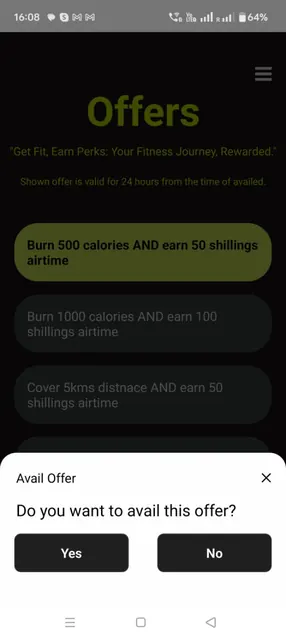 Fitness Rewards screenshot 1