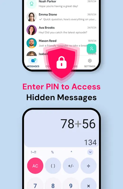 Calculator Pro+ - Private SMS screenshot 2
