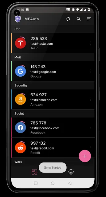 MFAuth -Fast 2FA Authenticator screenshot 1