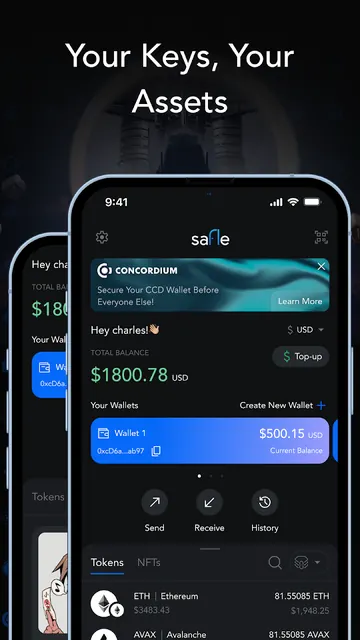 Safle - Web3 Wallet screenshot 1