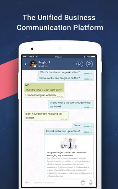 Troop Messenger - Team Chat screenshot 2