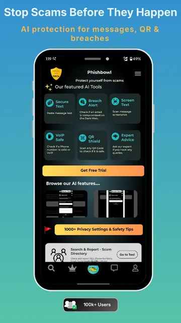 Phishbowl: AI Scam Detector screenshot 1