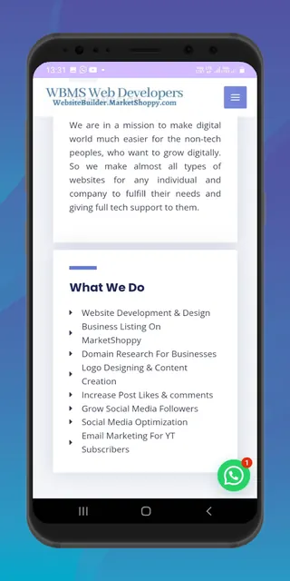 WBMS Web Developers: Site, App screenshot 6
