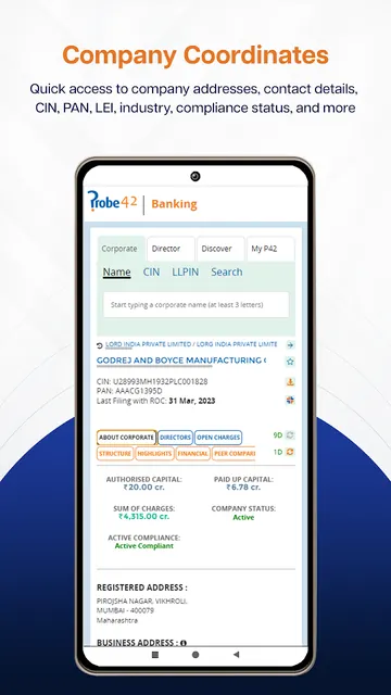 Probe42 Banking screenshot 1