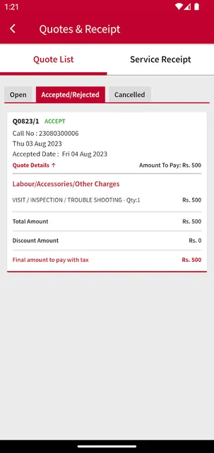 Hitachi AC Customer Care screenshot 6