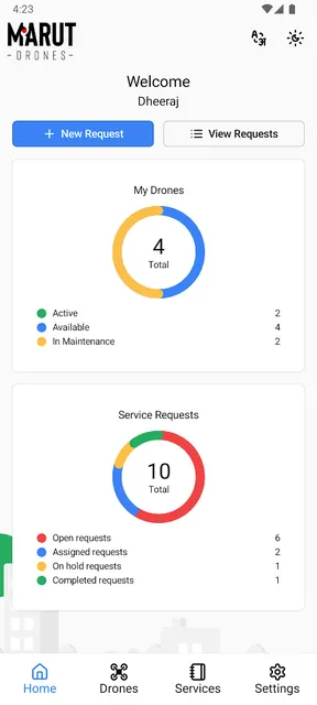 Marut Drones Customer screenshot 1