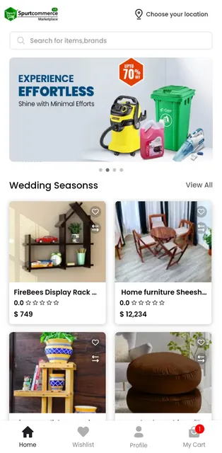 Spurtcommerce Marketplace App screenshot 1