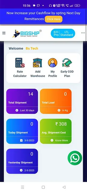 BigShip -Courier and Logistics screenshot 2