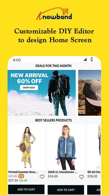 Nautica PrestaShop Mobile App screenshot 1
