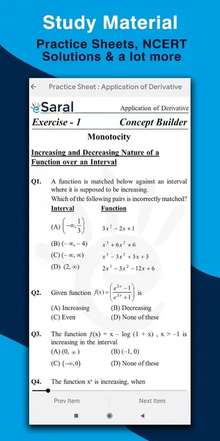 eSaral - Exam Preparation App screenshot 2