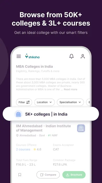 Shiksha Colleges, Exams & More screenshot 2