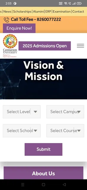 CENTURION UNIVERSITY screenshot 1