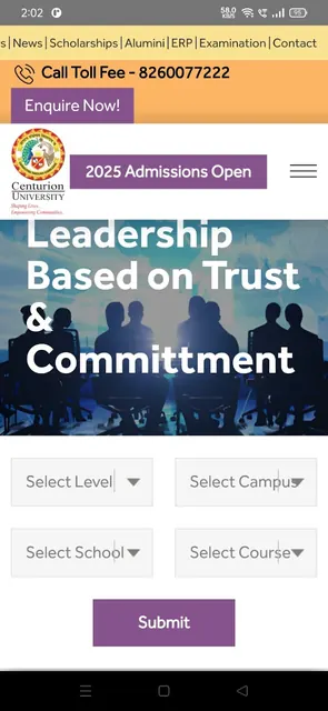 CENTURION UNIVERSITY screenshot 2