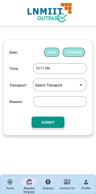 LNMIIT Outpass screenshot 3