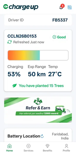 Chargeup-Hero App screenshot 1