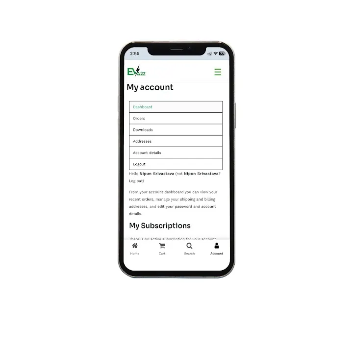 Ev App screenshot 1