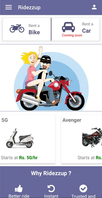 Ridezzup – Bike Rental screenshot 1