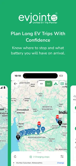 EVJoints: EV Trip Planner screenshot 1