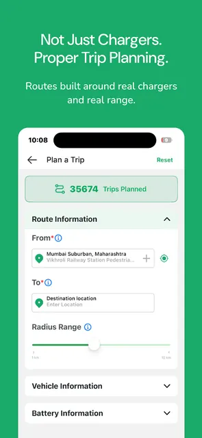 EVJoints: EV Trip Planner screenshot 2