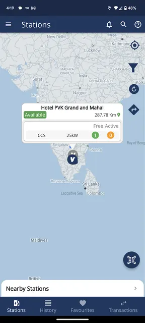 VIA Charging screenshot 2