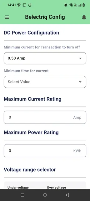 Belectriq : EVSE Configuration screenshot 5