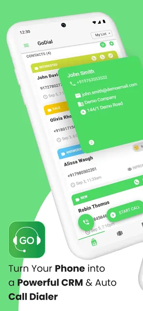 GoDial Mobile Crm Autodialer screenshot 1