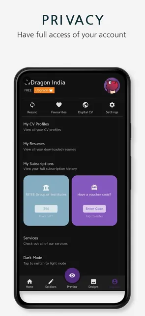 cvDragon Resume App: Create CV screenshot 6