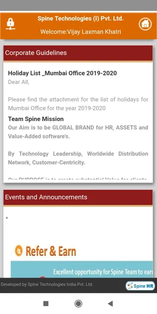 SpineHR screenshot 5