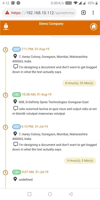 SpineHR screenshot 4