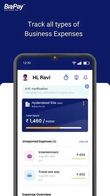 BizPay: Automated Expense Mgnt screenshot 1