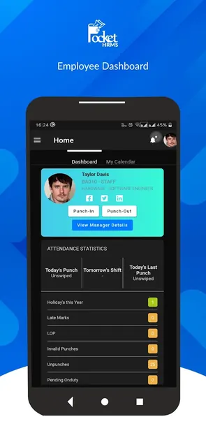 Pocket HRMS screenshot 2