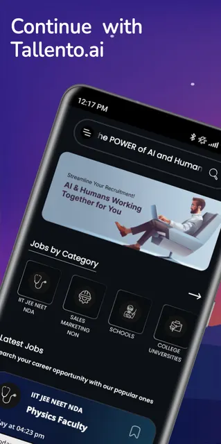 Tallento - Education jobs app screenshot 1