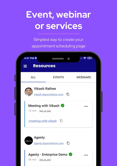 DaySchedule screenshot 1